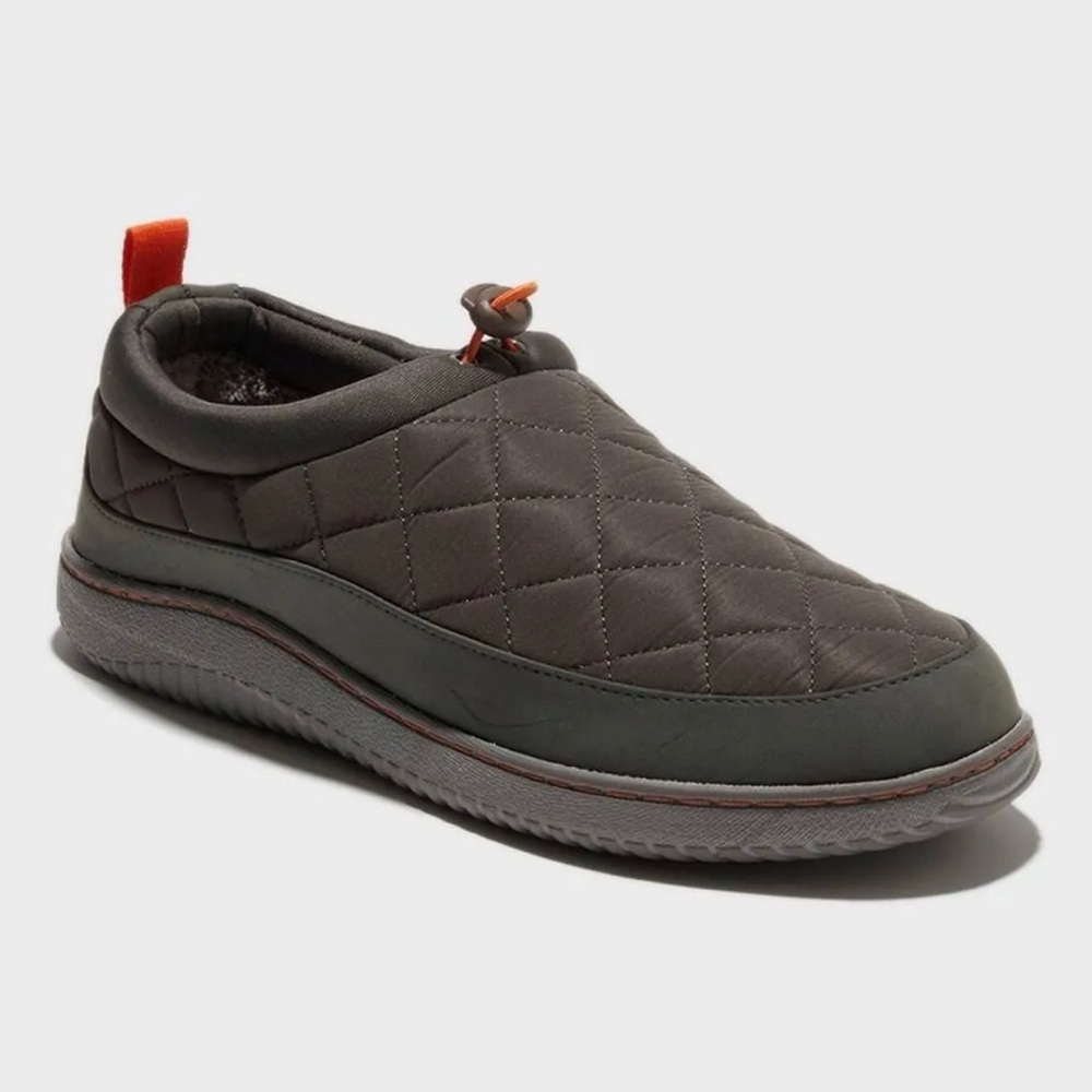 Dearfoams Men's All Day Slide Slippers - Gray Size 7-8